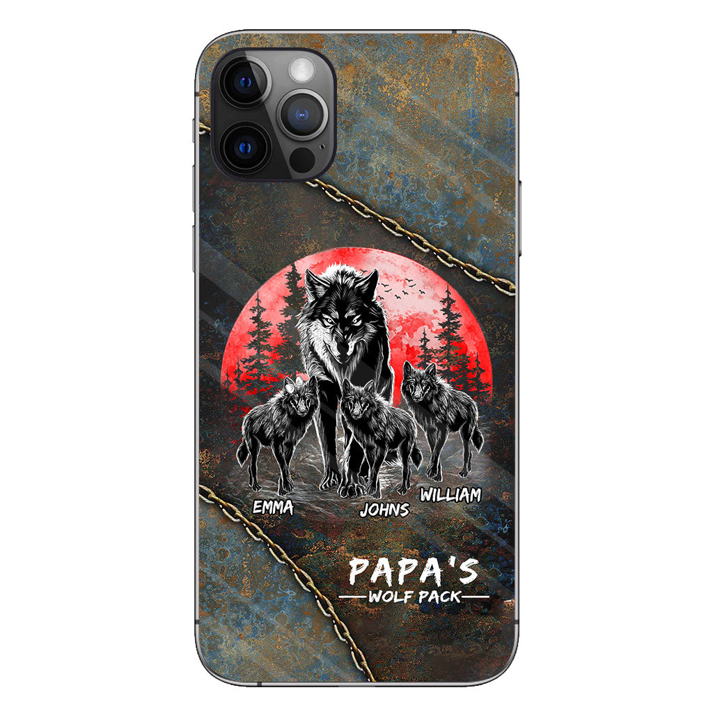 Papa Wolf Pack - Personalized Father Phone Case