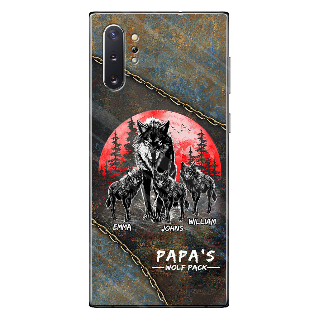 Papa Wolf Pack - Personalized Father Phone Case