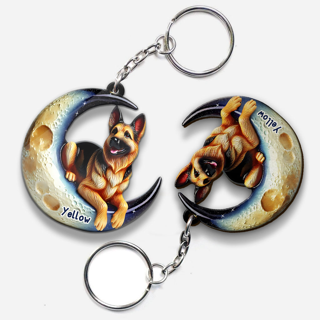 J'aime mon chien - Porte-clés personnalisé pour chien