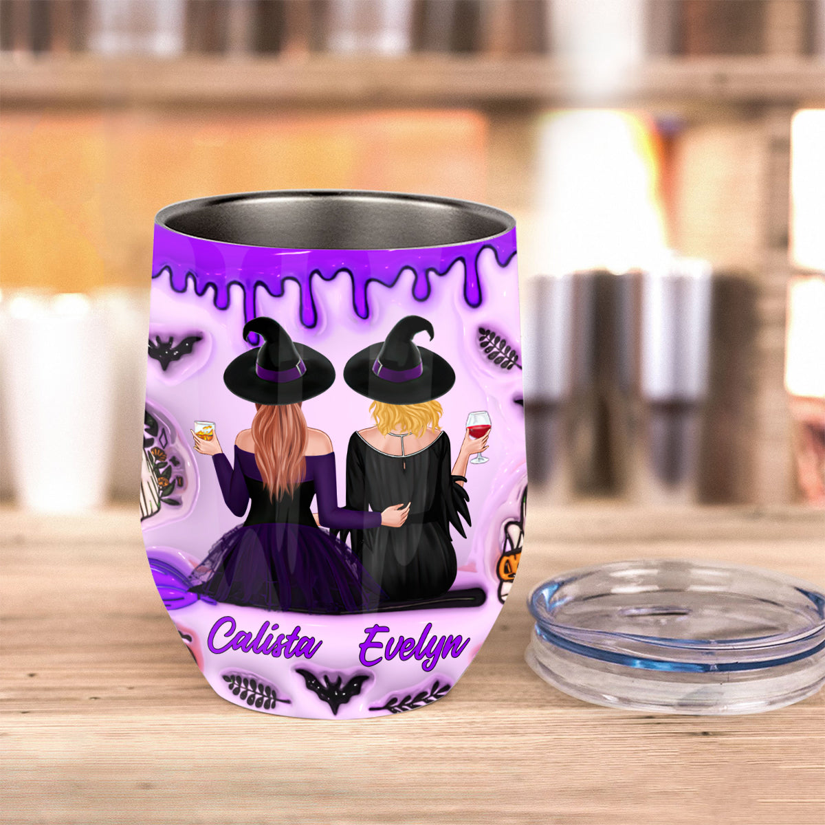 Are We Drunk - Personalized Witch Wine Tumbler