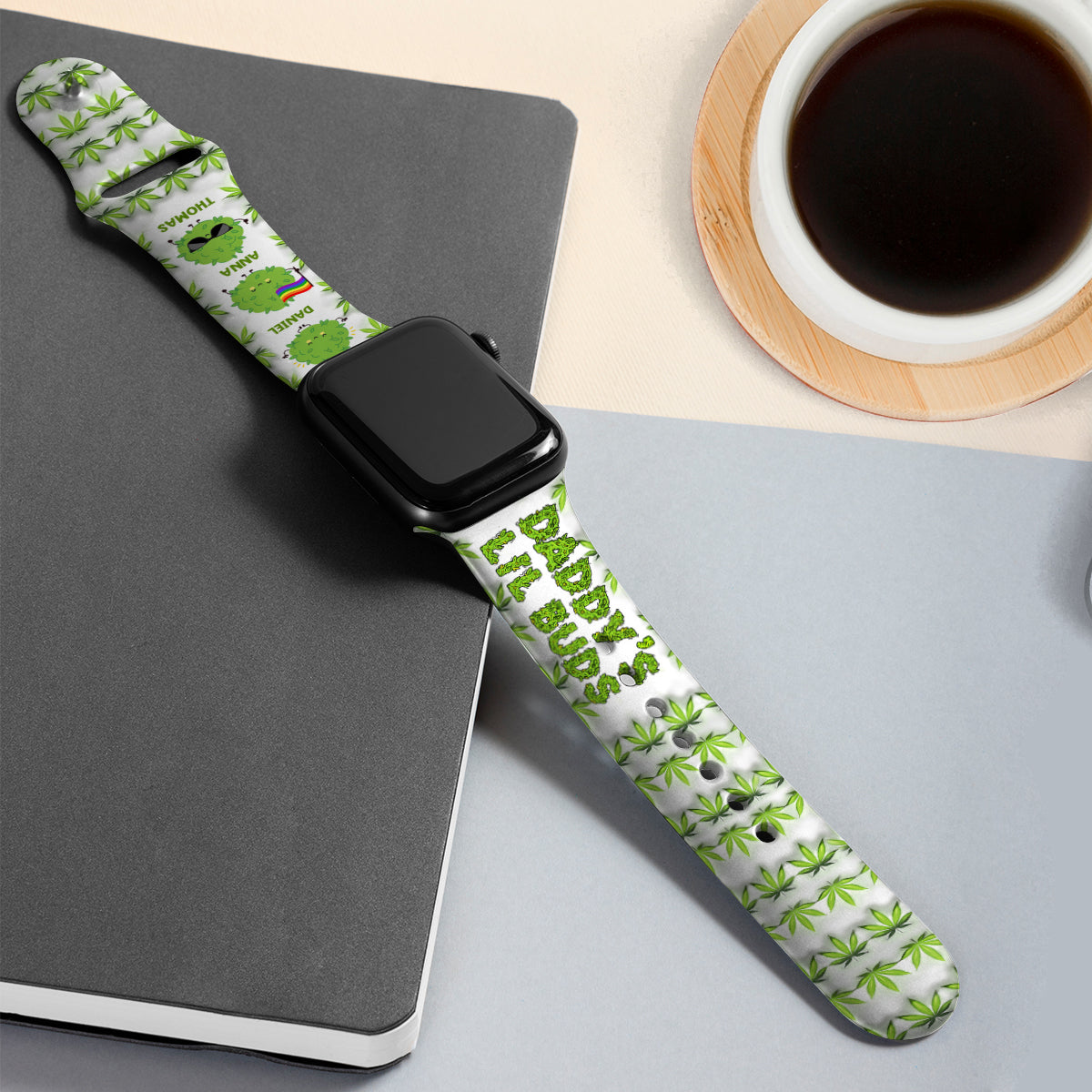 Dopest Dad Ever - Personalized Father Apple Watch Band