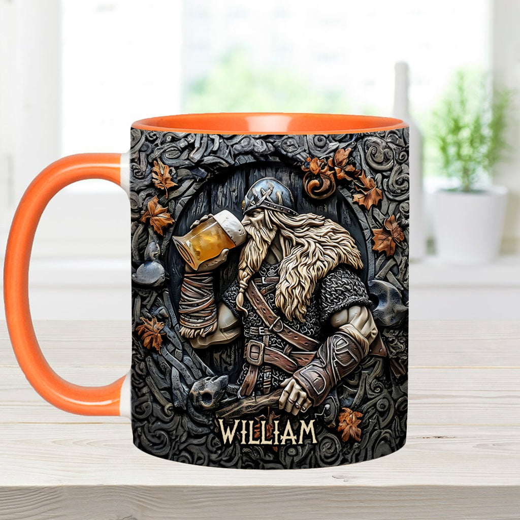 Wikingerkrieger-Trinklegende: „Erhebt euer Horn!“ - Personalisierter Becher mit Wikinger-Akzent