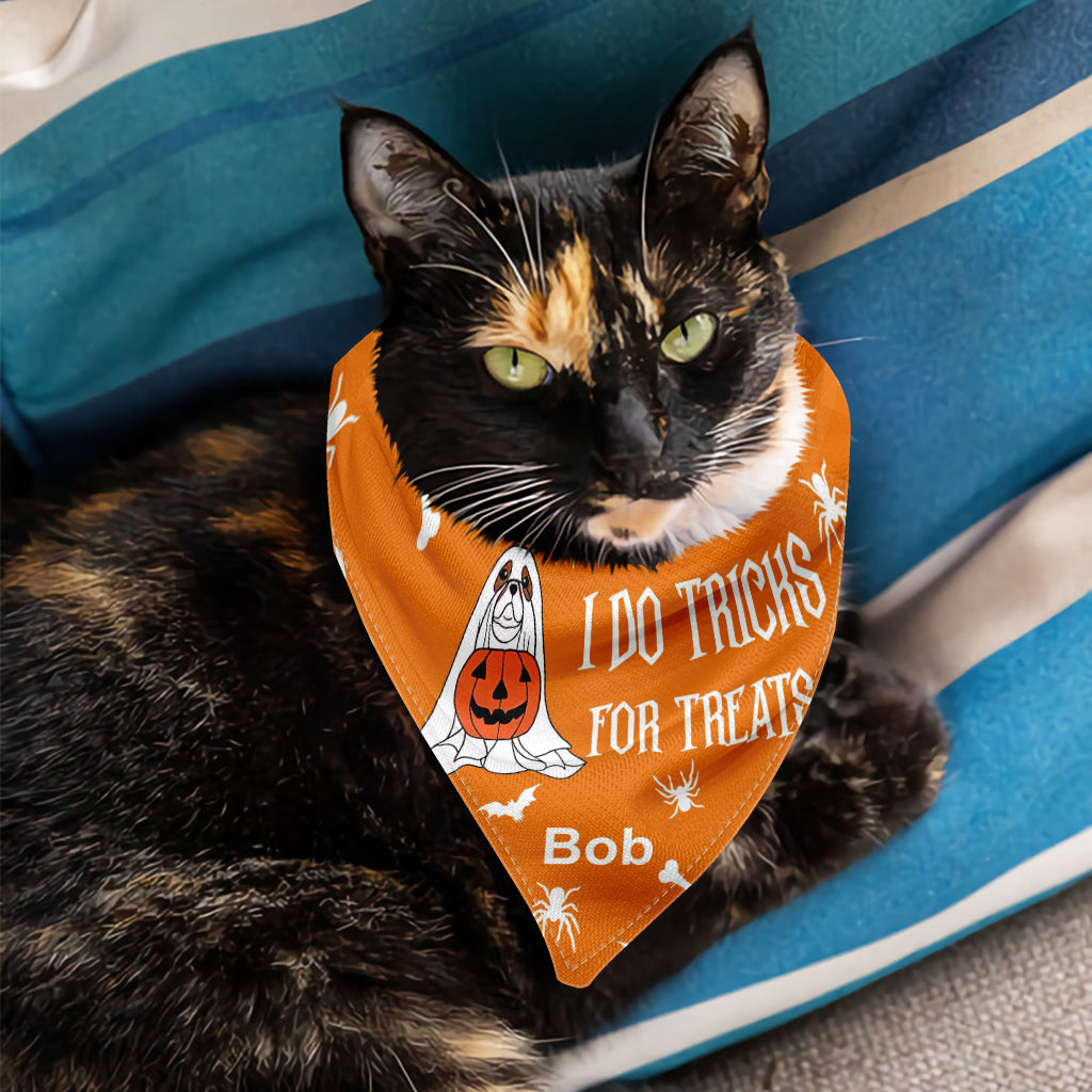 Je fais des tours pour avoir des friandises - Bandana personnalisé pour chien