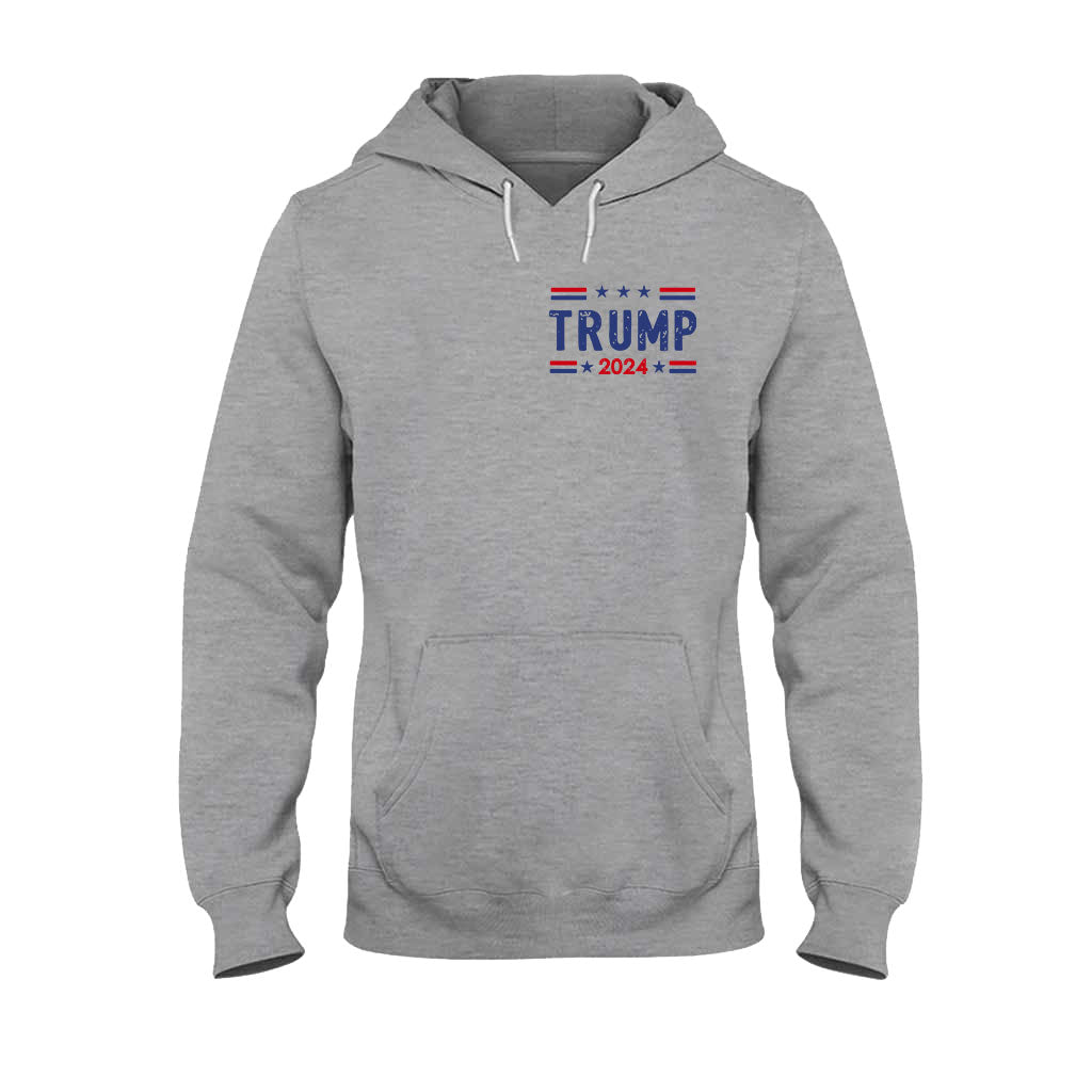 Kugelsicheres T-Shirt, „Niemals aufgeben“-Shirt, „Kämpfe für Amerika“-T-Shirt, Retro-Rallye-Shirt, „Kämpfen, kämpfen, kämpfen“-Shirt