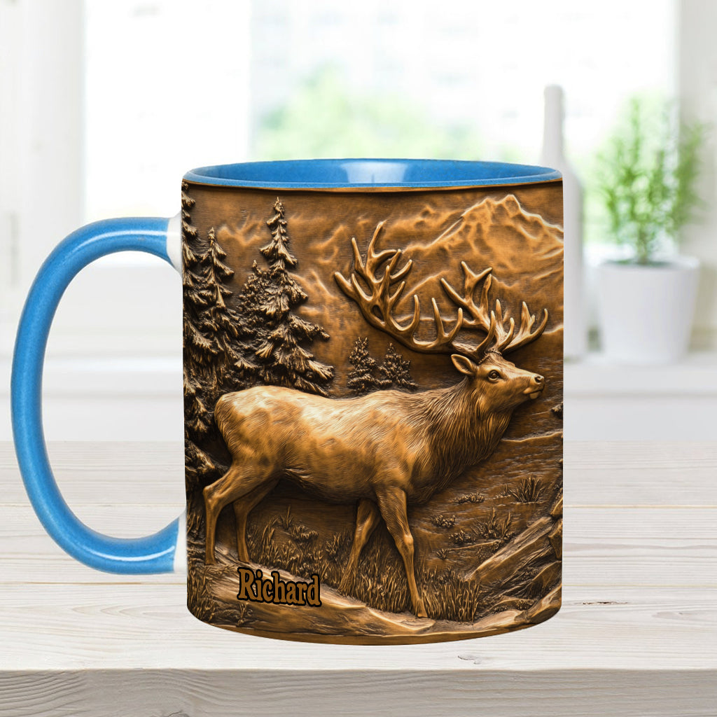 Mug personnalisé sur le thème de la chasse au cerf