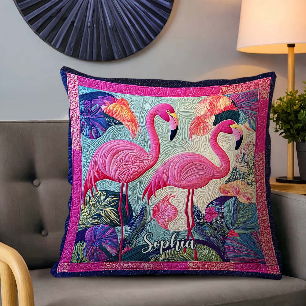 Wunderschöner Flamingo – personalisiertes Flamingo-Kissen