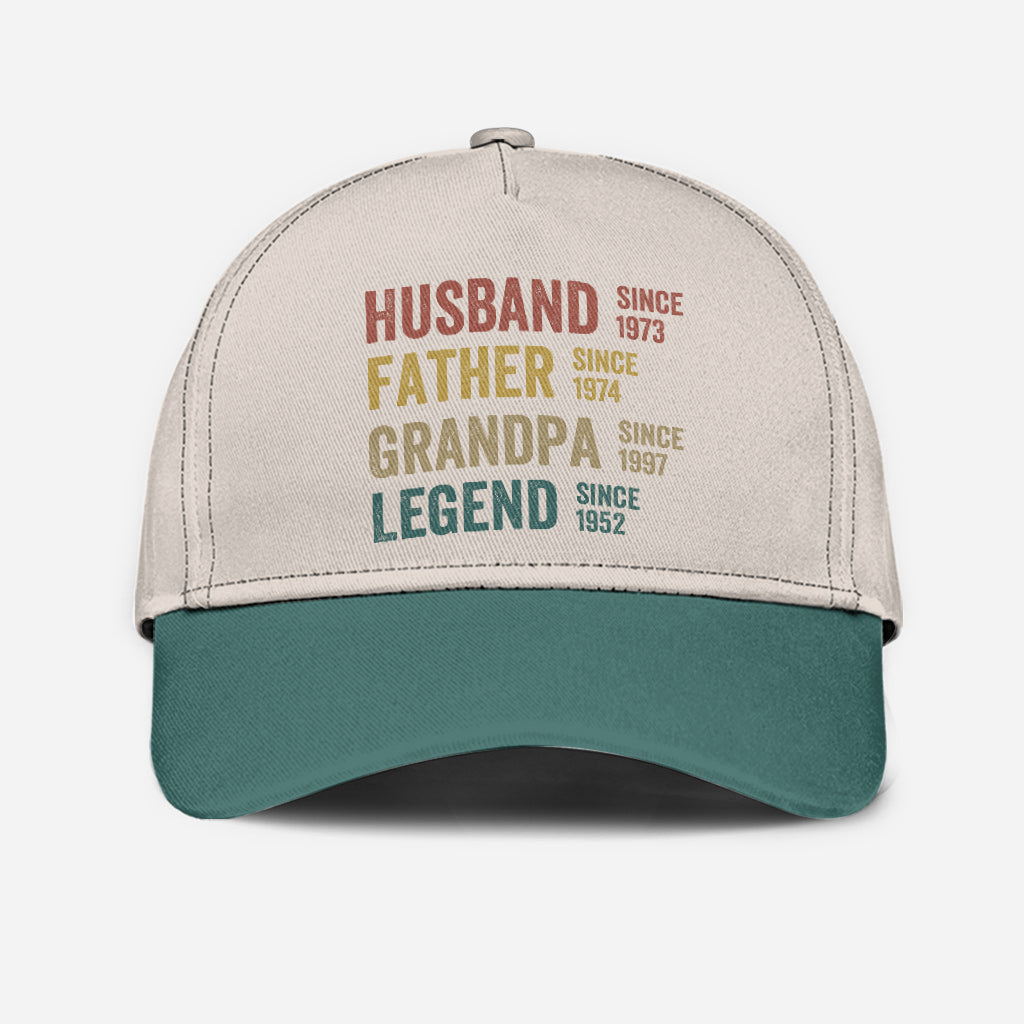 Husband Father Grandpa Legend - Personalized Grandpa Classic Cap