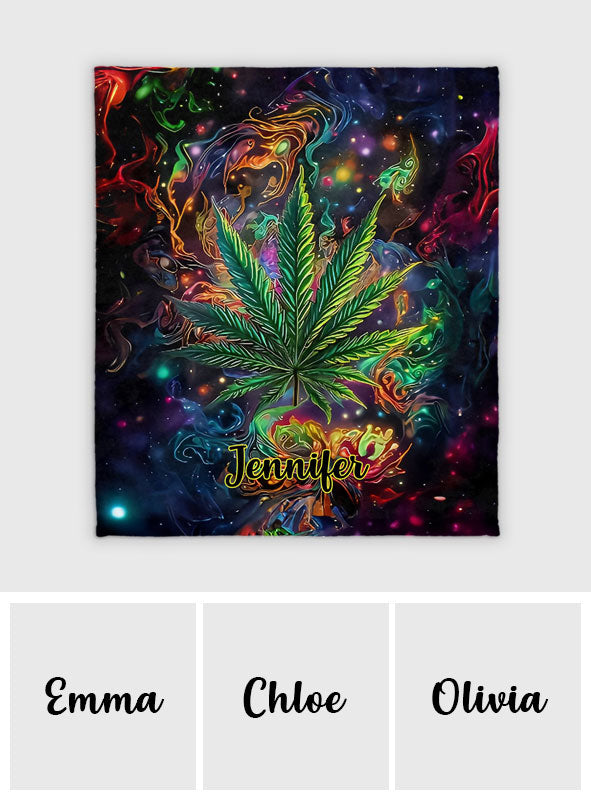 Stoner Chick - Personalisierte Weed-Decke