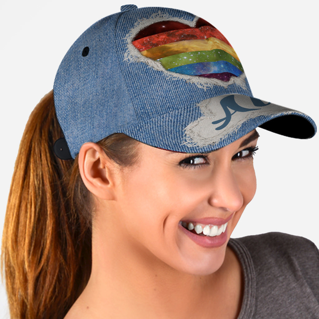 Pride Rainbow Galaxy – Personalisierte klassische LGBT-Unterstützungskappe