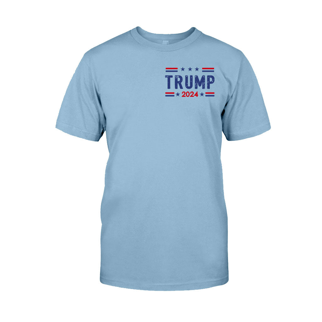 Kugelsicheres T-Shirt, „Niemals aufgeben“-Shirt, „Kämpfe für Amerika“-T-Shirt, Retro-Rallye-Shirt, „Kämpfen, kämpfen, kämpfen“-Shirt