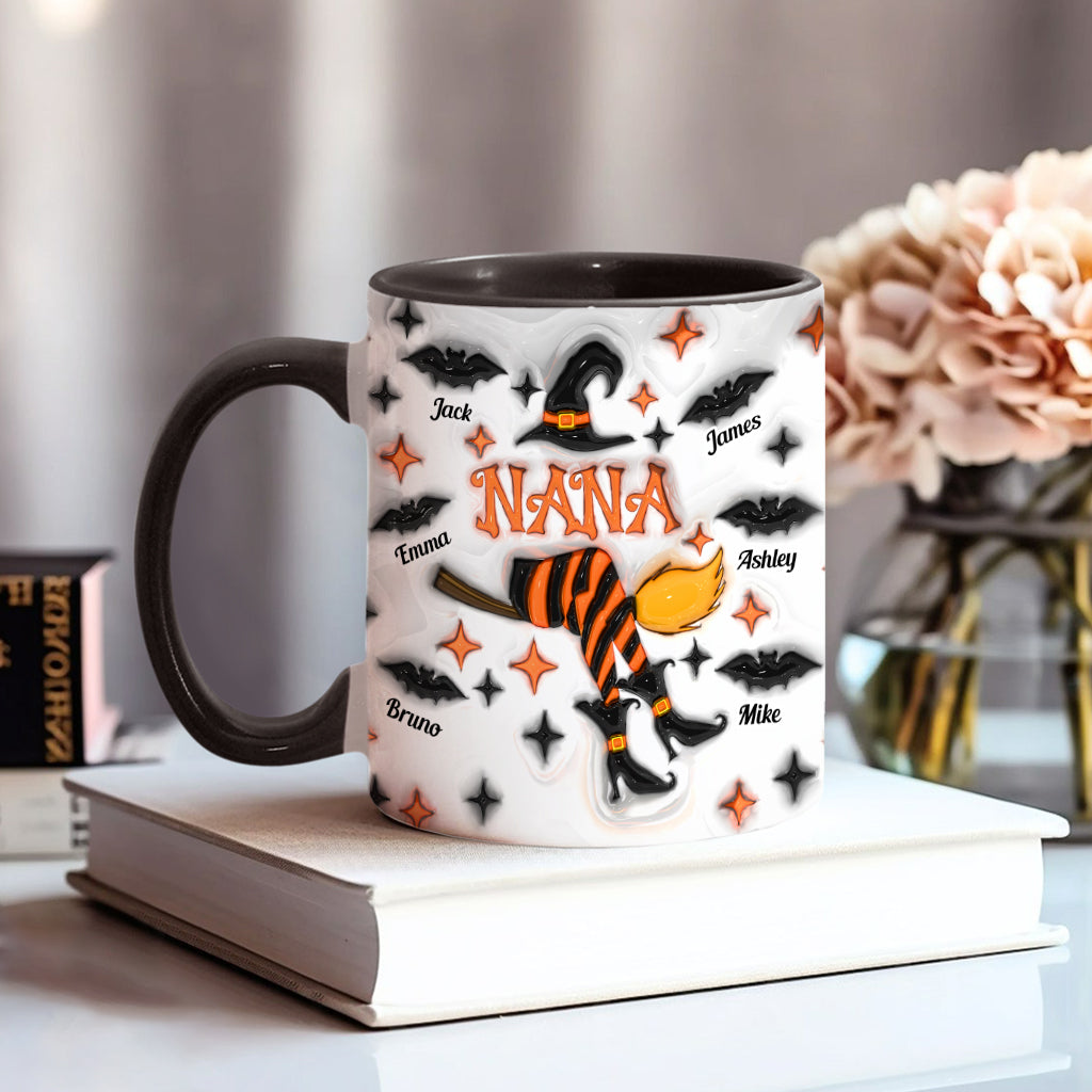 Nana Liffe/ Grandma Life/ Mama Life... - Personalized Grandma Accent Mug