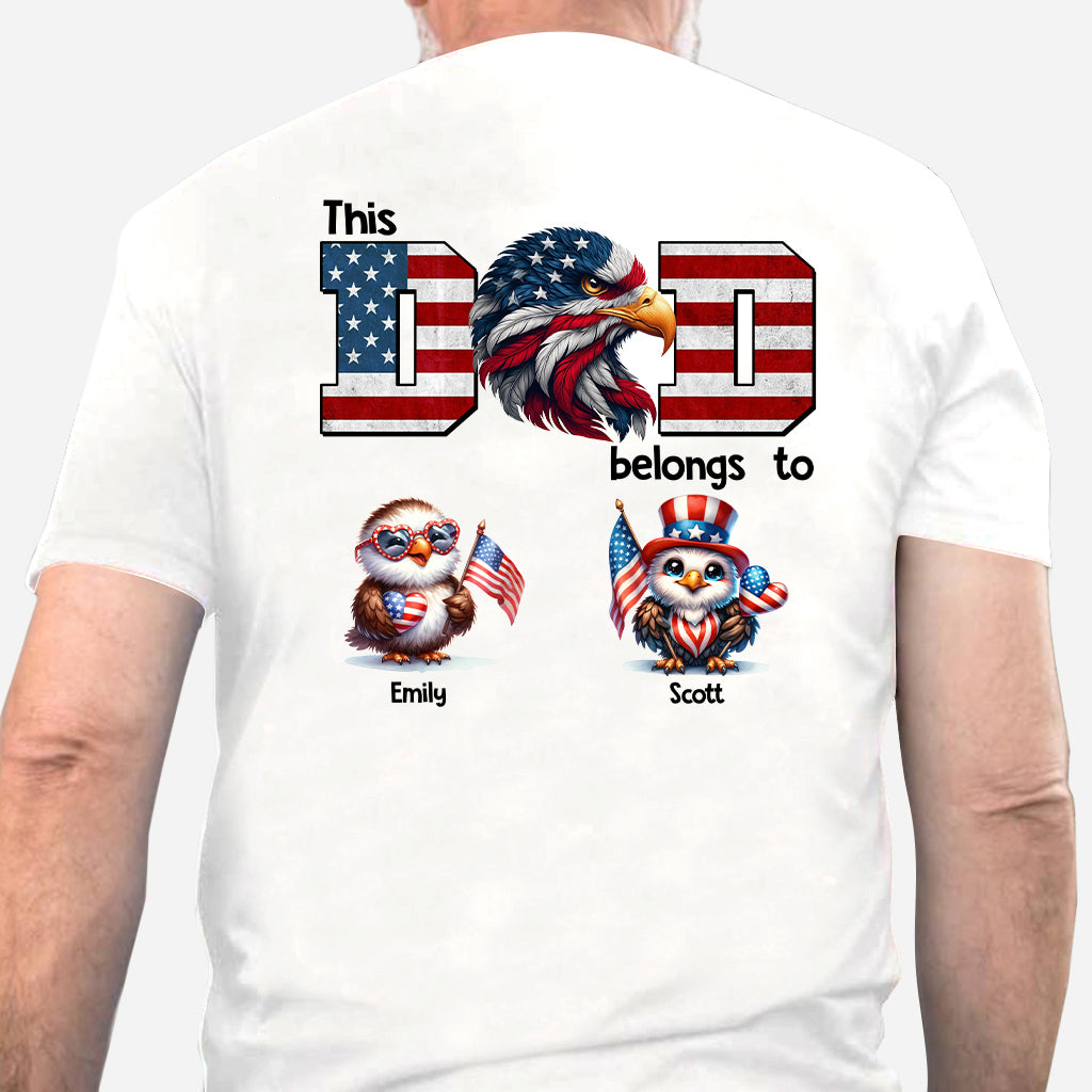 Eagle Dad Papa - Personalized Father T-shirt and Hoodie