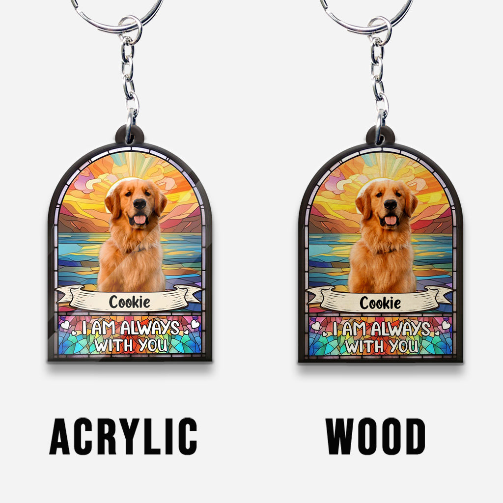 Je suis toujours avec toi - Porte-clés chien personnalisé
