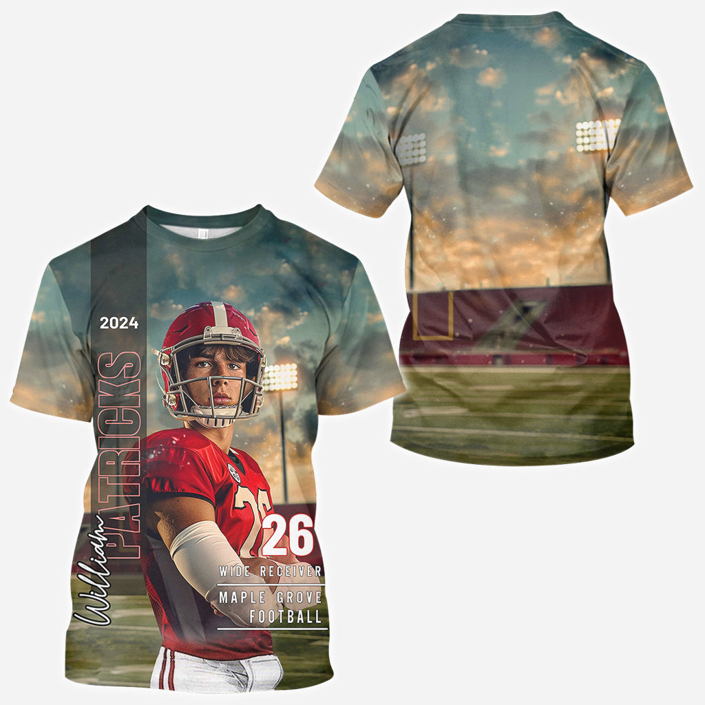 Maman/Papa/... Jour de match et au quotidien - T-shirt de football personnalisé intégral