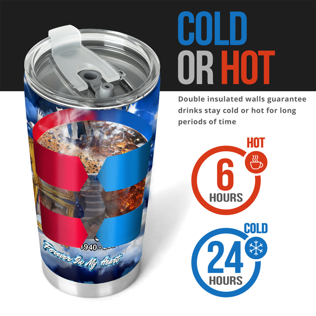 Always On My Minds Forever In My Heart - Personalized Memorial Tumbler