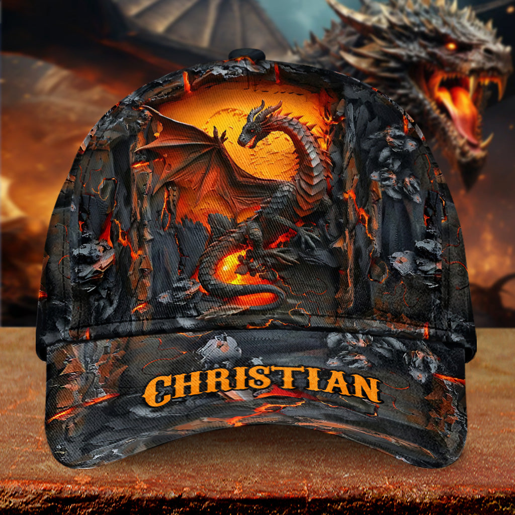 Liebesdrachen - Personalisierte Drachen-Klassikkappe