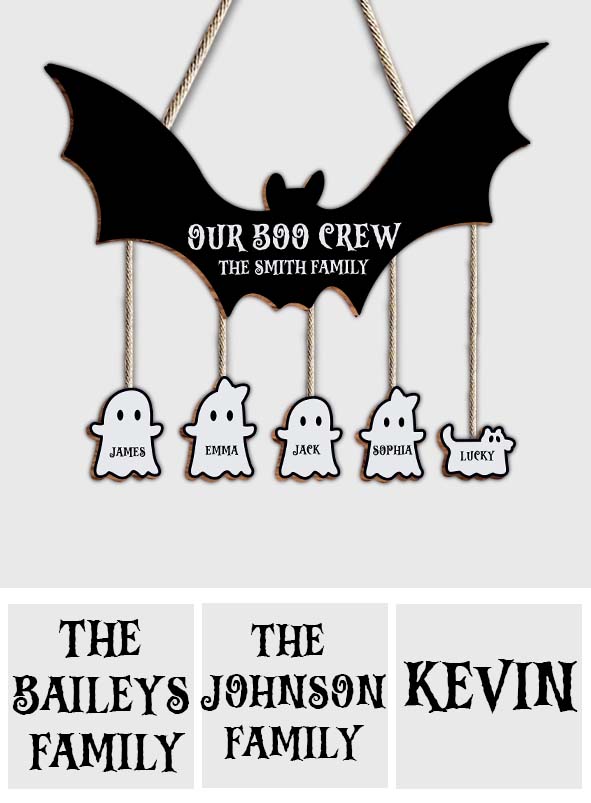 Our Boo Crew - Personalized Family Pallet Wood Sign