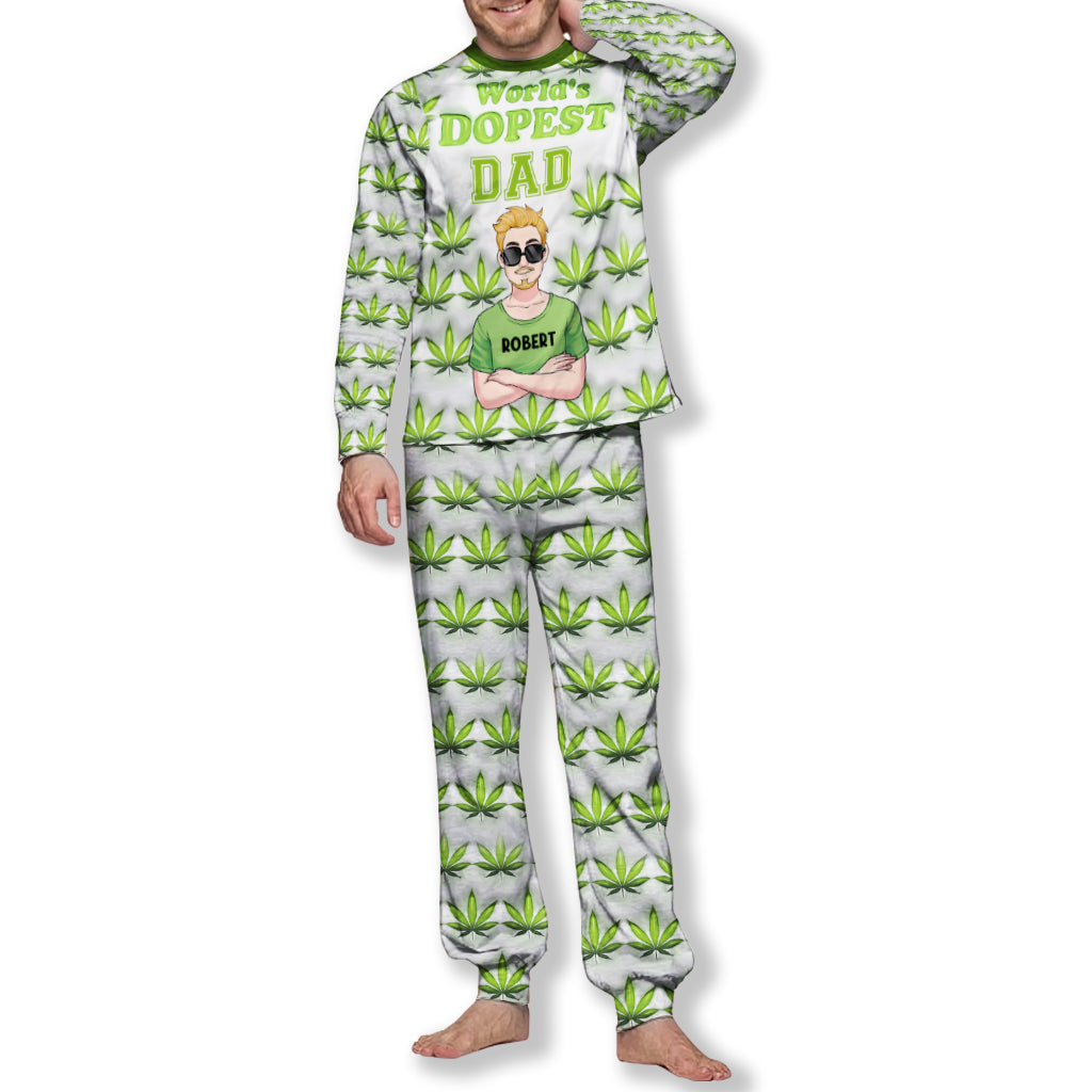 Dopest Dad Ever - Personalized Father Pajamas Set