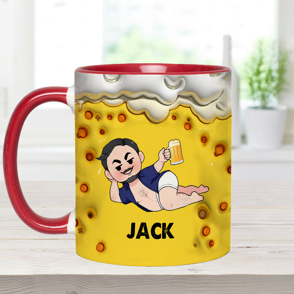 It's Not A Dad Bob It's A Fatherfigure - Personalized Father Accent Mug