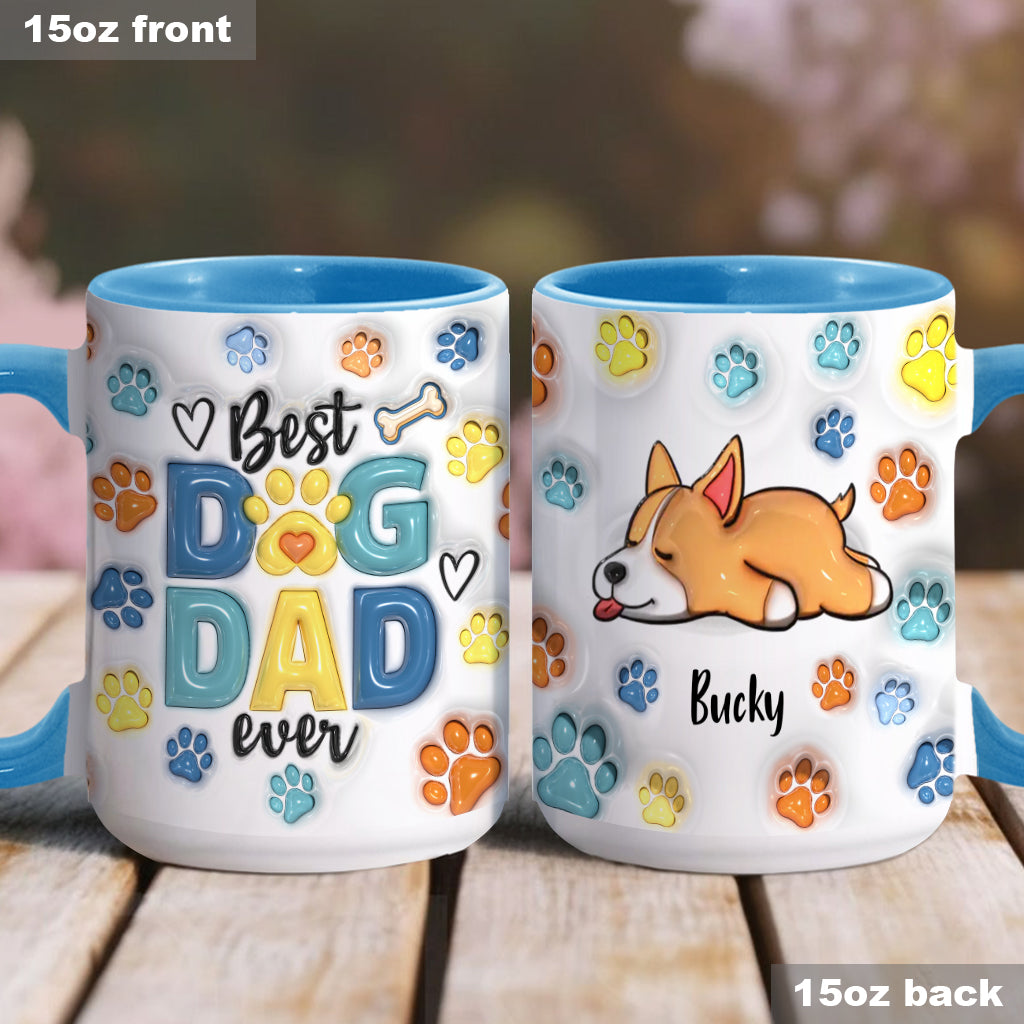 Personalisierte Tasse mit Hundemotiv für Hundepapa