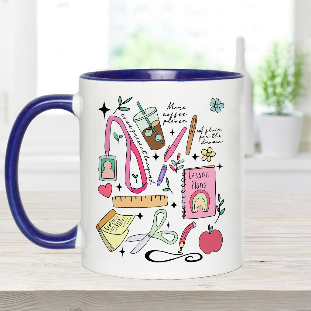 Kann gerade nicht reden, bin mit Lehreraufgaben beschäftigt - Personalisierte Tasse mit Lehrerakzent