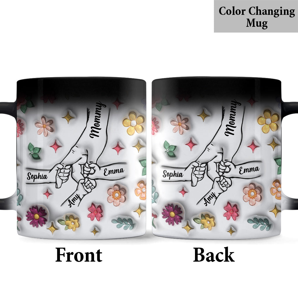 Holding Hands - Personalized Mother Mug