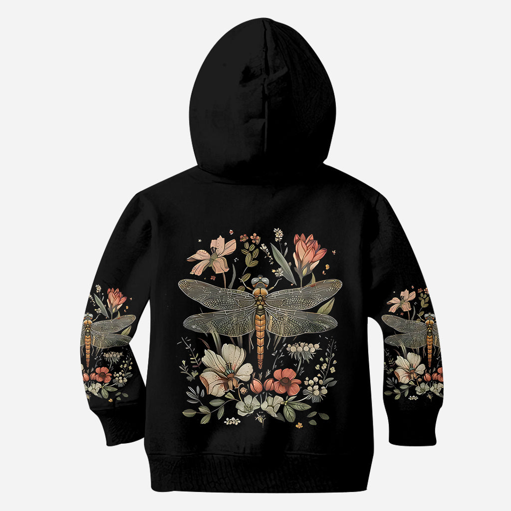 Libelle & Blumen - Personalisiertes Libellen-Shirt