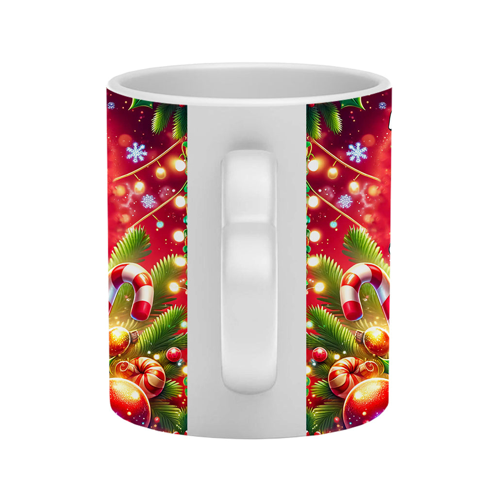 Annoying Each Other - Personalized Couple Heart Handle Mug