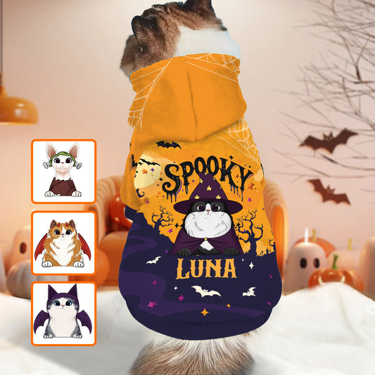 Sweat à capuche personnalisé pour chien et chat effrayant