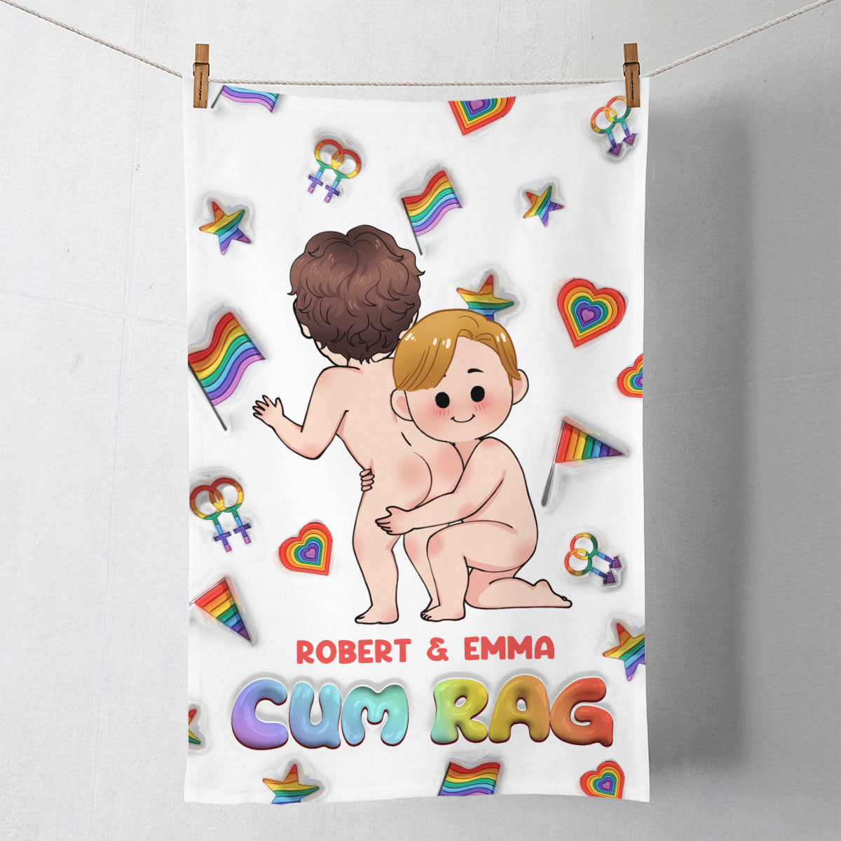 Cum Rag - Personalized LGBT Support Towel