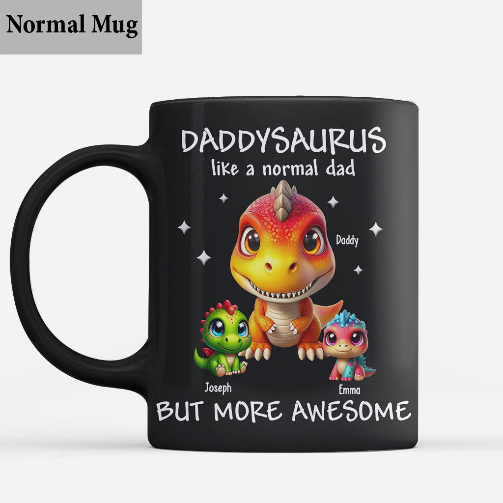 Daddysaurus Grandpasaurus 3D Dinosaurs - Personalized Father Mug