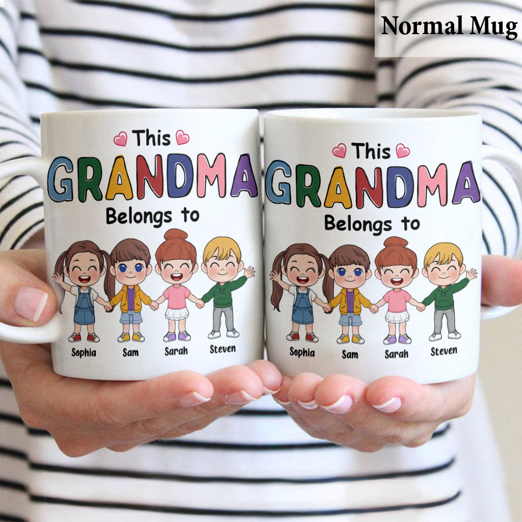 This Grandma Belongs To - Personalized Grandma Mug