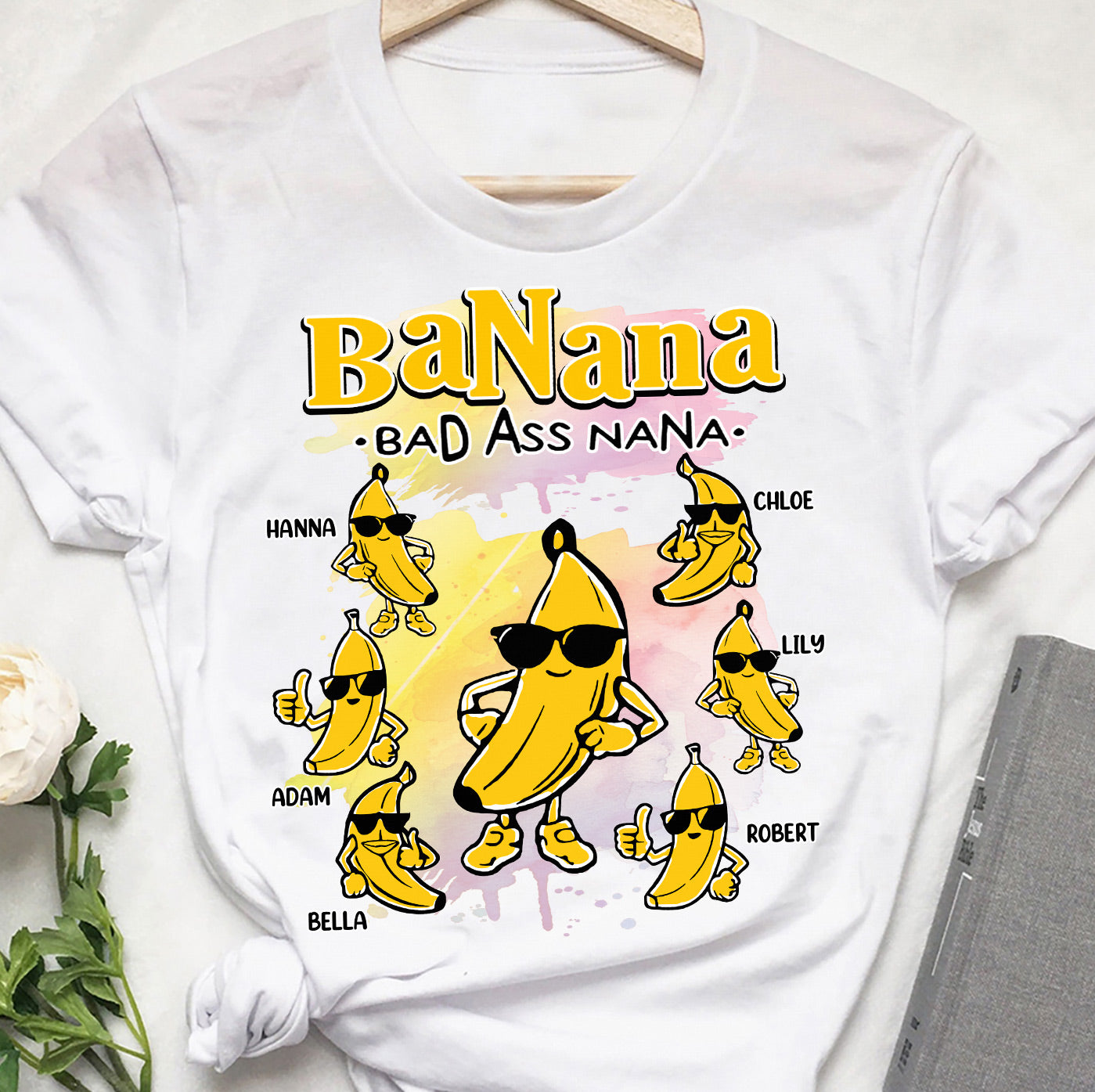 Banana Nana – Personalisiertes Oma-T-Shirt und Hoodie