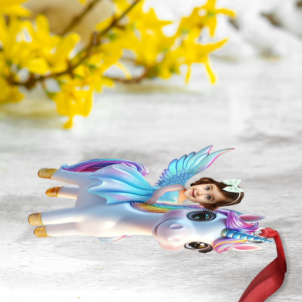 Licorne - Ornement personnalisé pour enfant en forme de licorne