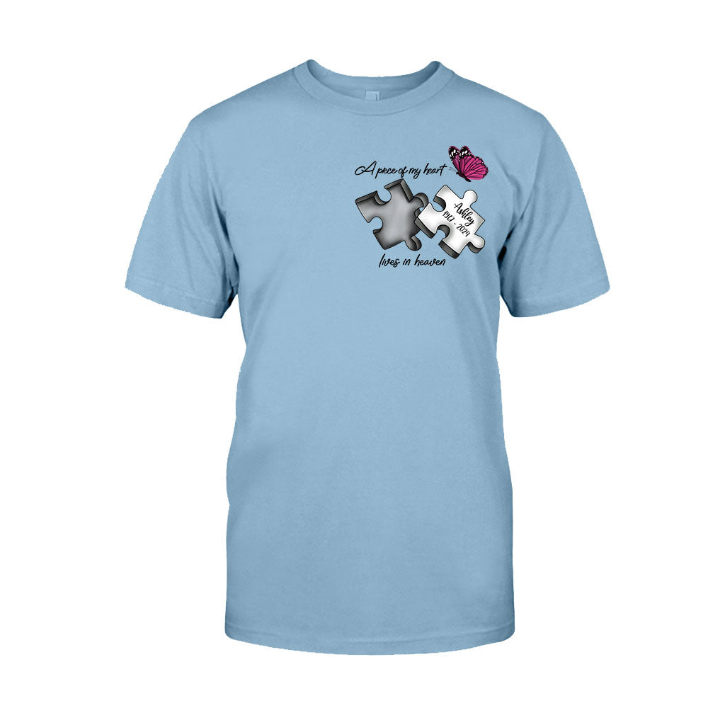 Always On My Mind Forever in My Heart - Personalized Memorial T-shirt And Hoodie