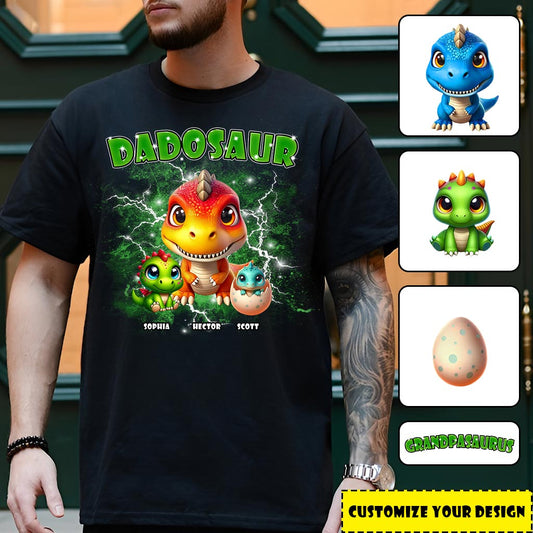 Dadosaur Thunder Bootleg - Personalized Father T-shirt And Hoodie