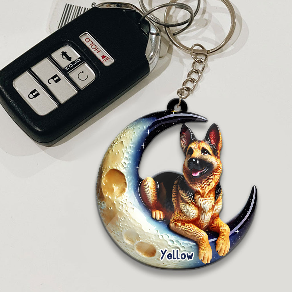 J'aime mon chien - Porte-clés personnalisé pour chien