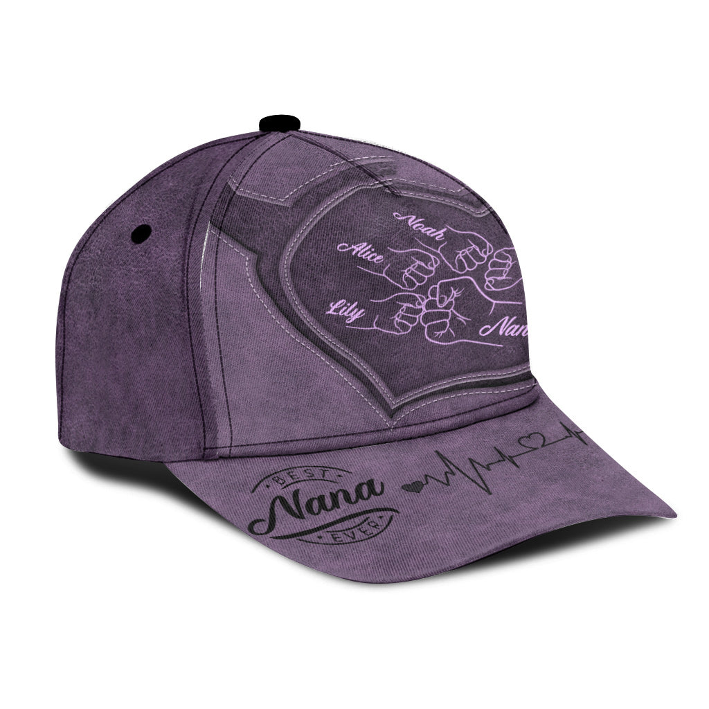 Fist Bump Dad Heart Any Title - Personalized Father Classic Cap