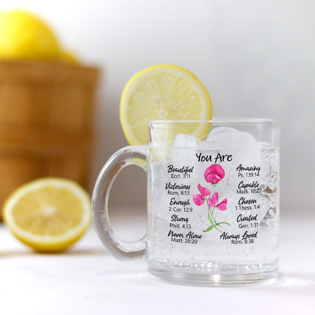 Tu es magnifique - Mug en verre personnalisé
