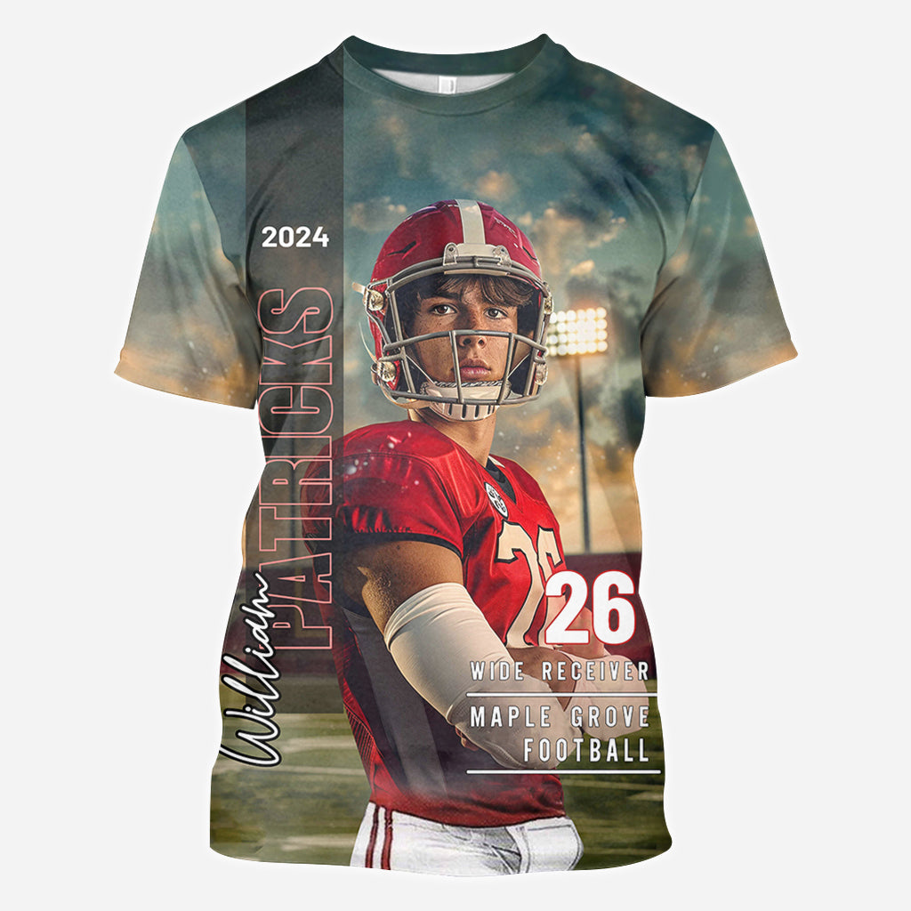 Maman/Papa/... Jour de match et au quotidien - T-shirt de football personnalisé intégral