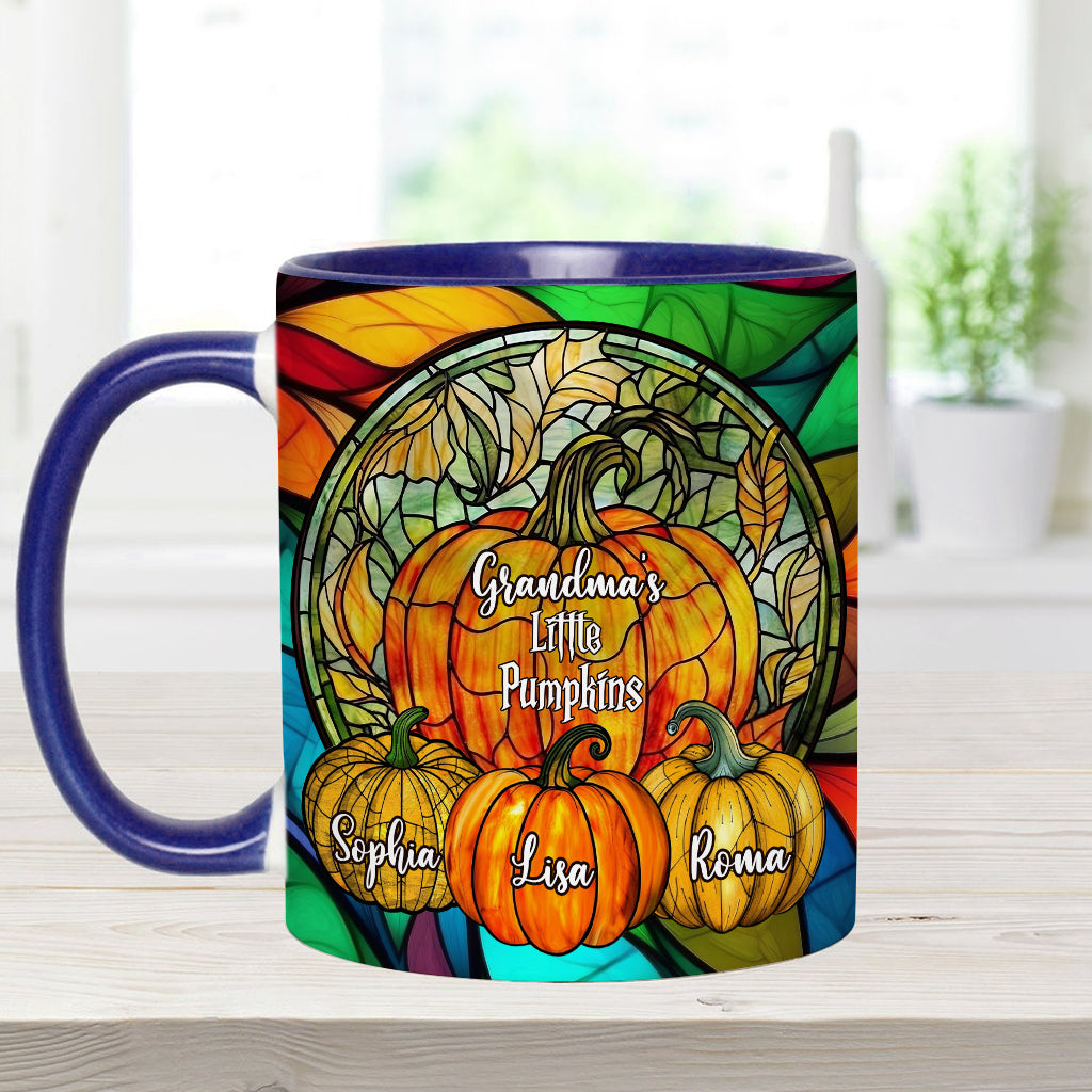 Grandma's Little Pumpkins Any Title - Personalized Grandma Accent Mug