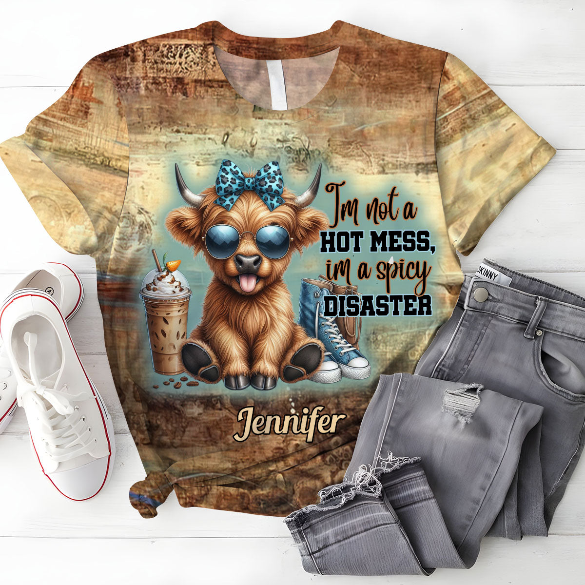 Ich bin kein Chaos – personalisiertes T-Shirt