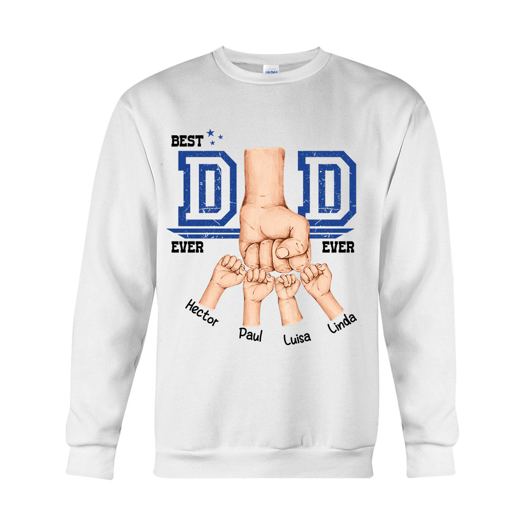 Daddy's Team Fist Bump - Personalized Father T-shirt And Hoodie