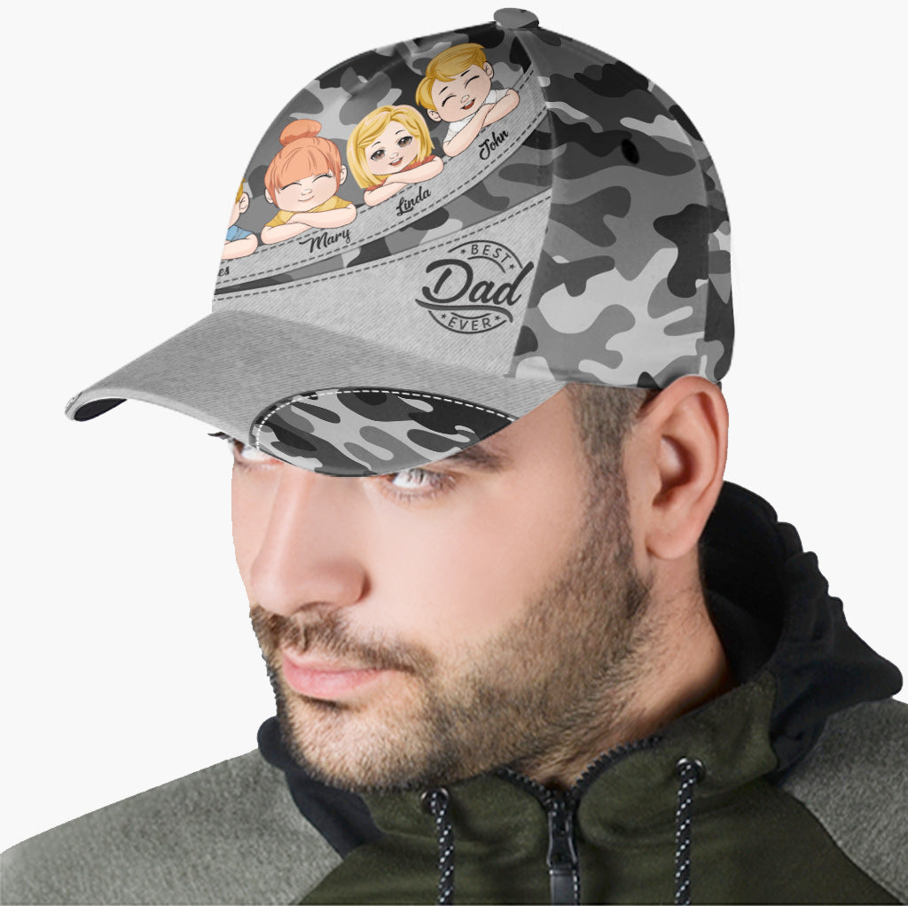Best Dad Ever Cool Kids - Personalized Father Classic Cap