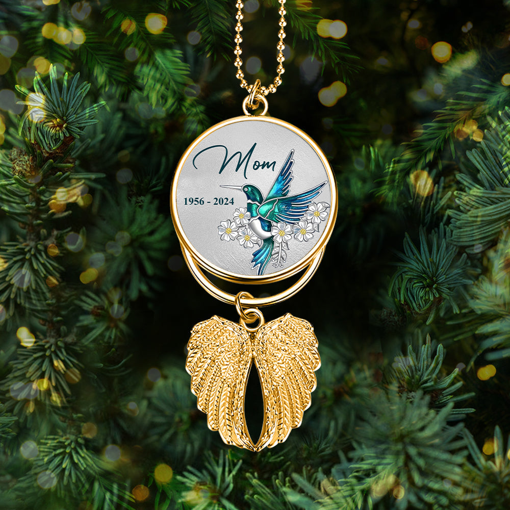 Forever In My Heart - Personalized Memorial Wings Ornament