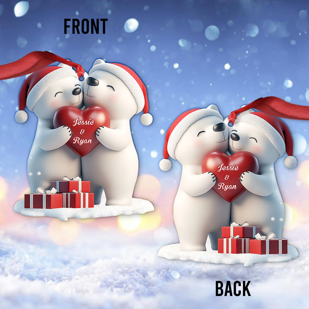 You & Me This Christmas - Personalized Couple Ornament