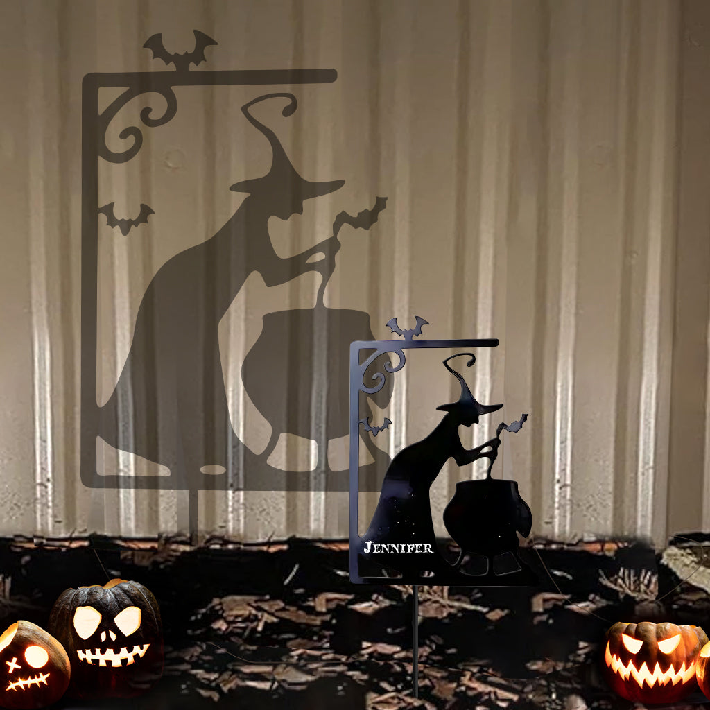 Witch Property Trespassers Will Be Used As Ingredients - Personalized Witch Metal Garden Art