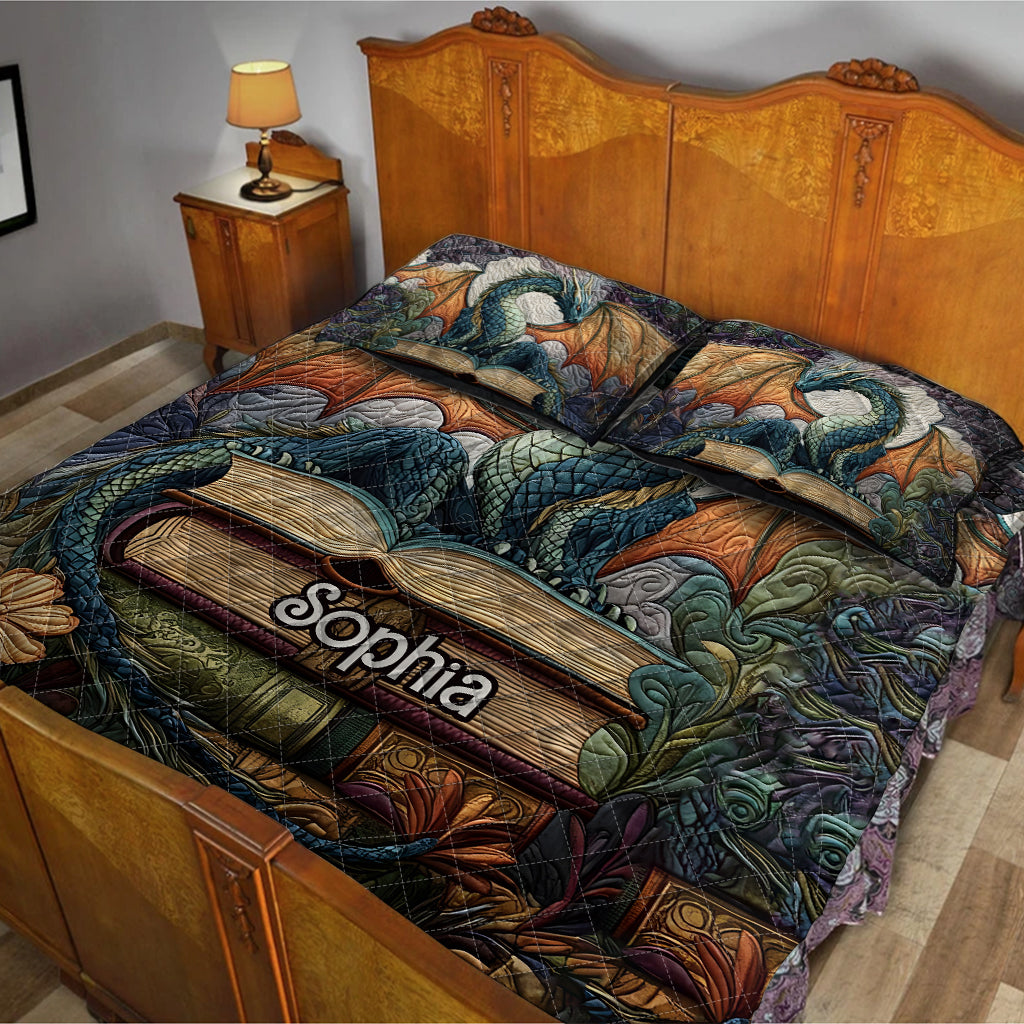 Twilight Guardian – Personalisiertes Drachen-Bettwäscheset