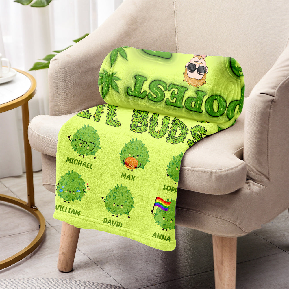 Dopest Dad Ever - Personalized Father Blanket