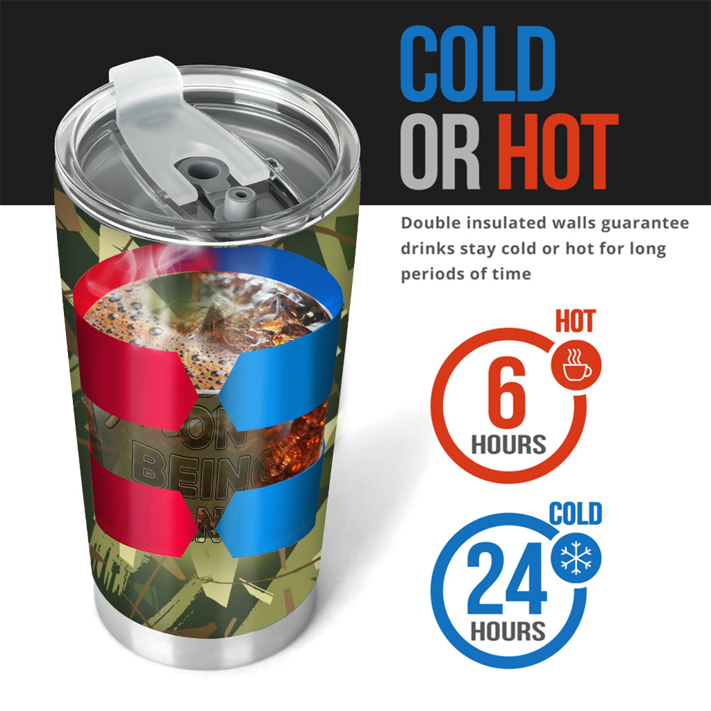 Western Reel Great Dad Camouflage - Personalized Father Tumbler